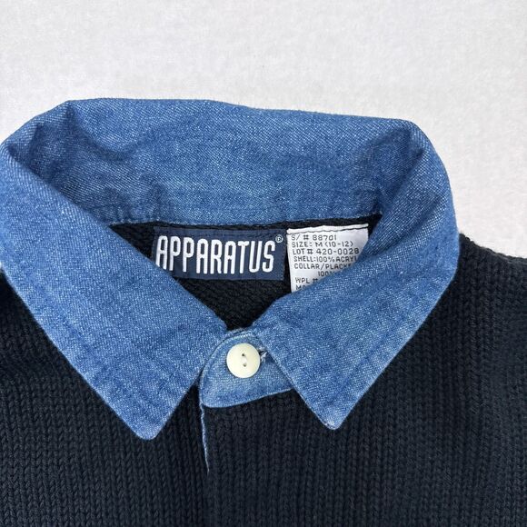 Vintage Apparatus Sweater Womens Size Medium Striped Knit Pullover Collared‎ - Picture 5 of 8